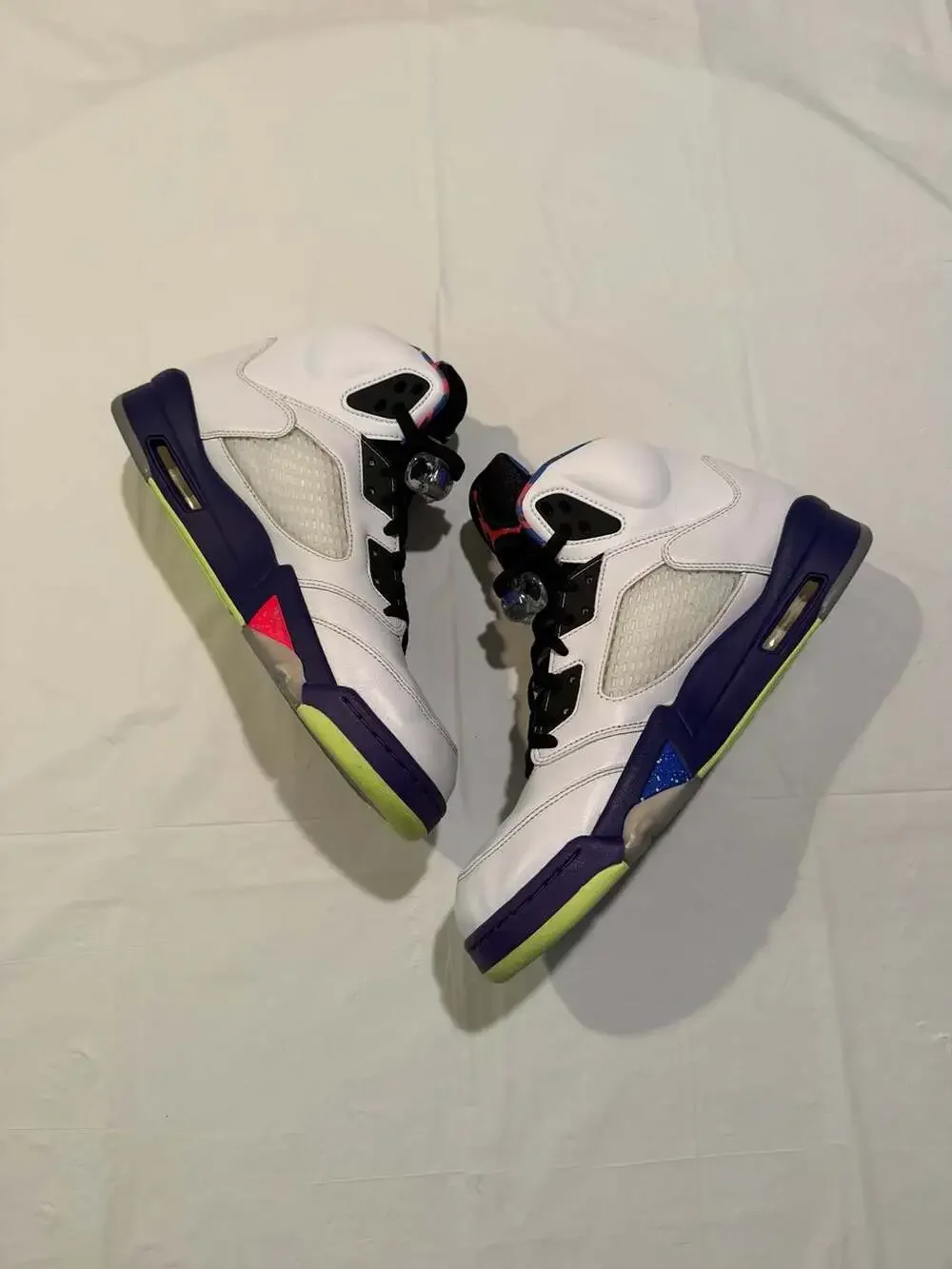 Air Jordan 5 Retro 'Alternate Bel-Air' Sneakers Size 12 White / Multi Color